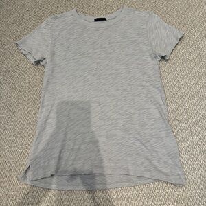 ATM Anthony Thomas Melillo Gray Fitted Short Sleeve T-Shirt